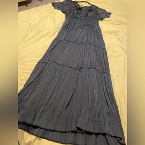 Anthropologie Black and Gray Dress